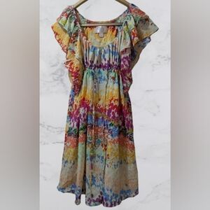 New Vintage Y2K H&M Garden Collection Floral Dress Women's Size 4